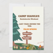Invitation Dernier Sentier Avant Le Week-End De Bachelorette (Devant)