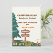 Invitation Dernier Sentier Avant Le Week-End De Bachelorette (Debout devant)