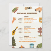 Invitation Dernier Sentier Avant Le Week-End De Bachelorette (Dos)