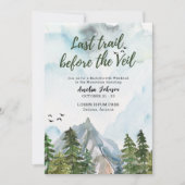 Invitation Dernier sentier avant le week-end d'enterrement de (Devant)