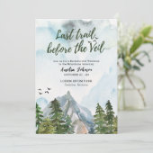 Invitation Dernier sentier avant le week-end d'enterrement de (Debout devant)