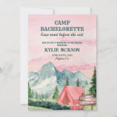 Invitation Dernier sentier Camp Mountains et Forest Bachelore (Devant)