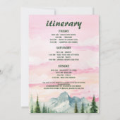 Invitation Dernier sentier Camp Mountains et Forest Bachelore (Dos)