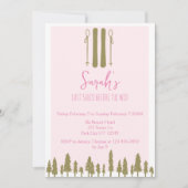 Invitation Dernier Shred Winter Ski Bachelorette Party (Devant)
