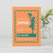 Invitation Dernier spectacle Cette épouse est une showgirl Ba (Debout devant)