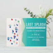 Invitation Dernier Splash Bachelorette Party (Debout devant)