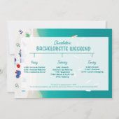 Invitation Dernier Splash Bachelorette Party (Dos)