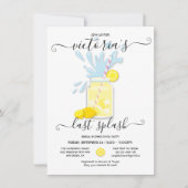 Invitation Dernier Splash Lemonade Pool Douche de fête (Devant)