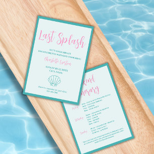 Invitation Dernier Splash Shell Bachelorette Week-end Itinéra