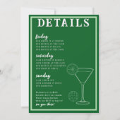 Invitation Dernier Swing avant la Bachellorette Pickleball de (Dos)