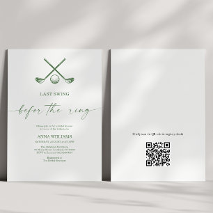 Invitation Dernier Swing Avant le Mariage Enterrement de Vie