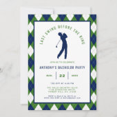Invitation Dernier Swing avant le mariage | EVG de golf (Devant)