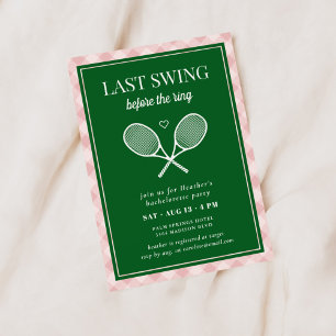 Invitation Dernier Swing avant l'enterrement de vie de jeune