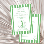Invitation Dernier swing golf Bachelorette week-end