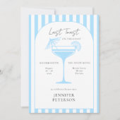 Invitation Dernier Toast Beach Boho Bachelorette Party Itinér (Devant)