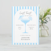 Invitation Dernier Toast Beach Boho Bachelorette Party Itinér (Debout devant)