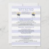 Invitation Dernier Toast Coast Beach Bachelorette Weedkend Pa (Dos)