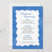 Invitation Dernier Toast Cowgirl Beach Bachelorette Itinérair (Dos)