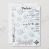 Invitation Dernier toast sur la côte Bachelorette côtière de (Dos)