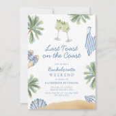 Invitation Dernier toast sur la Côte Bachelorette Party (Devant)