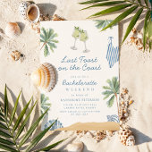 Invitation Dernier toast sur la Côte Bachelorette Party