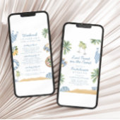 Invitation Dernier toast sur la Côte Bachelorette Party