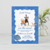 Invitation Dernier Toast Sur La Côte Bachelorette Week-End (Debout devant)