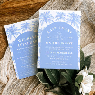 Invitation Dernier Toast Sur La Côte Bachelorette Week-End