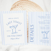 Invitation Dernier Toast Sur La Côte Bachelorette Week-End