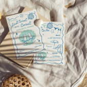 Invitation Dernier Toast sur la Côte Bachelorette Week-end