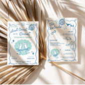 Invitation Dernier Toast sur la Côte Bachelorette Week-end