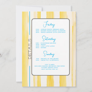 Invitation Dernier Toast Sur La Côte Bachelorette Week-End