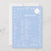 Invitation Dernier toast sur la côte Bachelorette Week-end de (Dos)