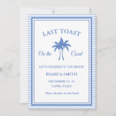 Invitation Dernier toast sur la côte Bachelorette Week-end de (Devant)