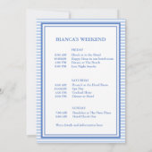 Invitation Dernier toast sur la côte Bachelorette Week-end de (Dos)