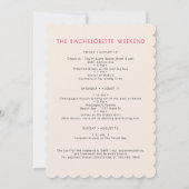 Invitation Dernier Toast Sur La Côte Beach Bachelorette Party (Dos)