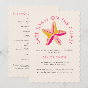 Invitation Dernier Toast Sur La Côte Beach Bachelorette Party