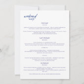 Invitation Dernier Toast Sur La Côte Beach Bechelorette Week- (Dos)