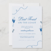 Invitation Dernier Toast sur la Côte Hen Week-end de Enterrem (Devant)