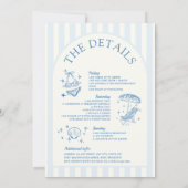 Invitation Dernier Toast sur la Côte Itinéraire de la Bachelo (Dos)