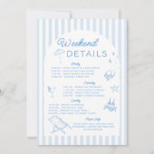 Invitation Dernier Toast sur la Côte Itinéraire de la Bachelo (Dos)