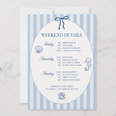 Invitation Dernier Toast sur la Côte Itinéraire de la Bachelo (Dos)