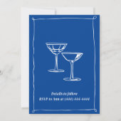 Invitation Dernier toast sur la côte | Métal (Dos)