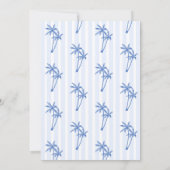 Invitation Dernier Toast Sur La Côte Palmiers Bachelorette (Dos)