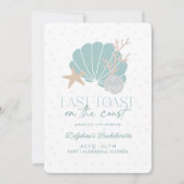 Invitation Dernier toast sur la côte Shell Bachelorette Week- (Devant)