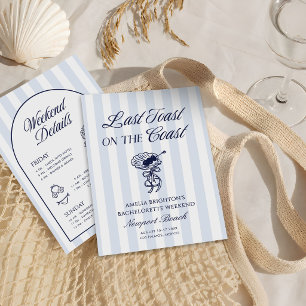 Invitation Dernier Toast Sur La Côte Week-end d'enterrement d