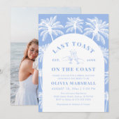 Invitation Dernier Toast Sur La Fête des mariées Photo De Coa (Devant / Derrière)