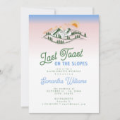 Invitation Dernier Toast Sur La Pente Ski Hiver BACH Week-end (Devant)