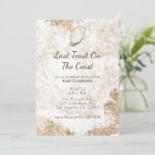 Invitation Dernier Toast sur la plage de la côte Bachelorette (Debout devant)