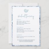 Invitation Dernier toast sur la plage de la Côte Bachelorette (Dos)